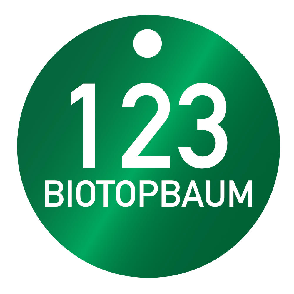 Biotop-Baumplakette 35 mm grün